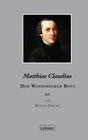 Buchcover Matthias Claudius