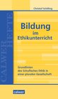 Buchcover Bildung im Ethikunterricht