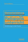 Buchcover Elementarisierung im Religionsunterricht