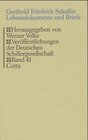 Buchcover Lebensdokumente und Briefe (Veröffentlichungen der Deutschen Schillergesellschaft, Bd. 41)