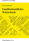 Buchcover Familienkundliches Wörterbuch