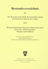 Buchcover Bestandsverzeichnis der Deutschen Zentralstelle für Genealogie Leipzig / Die Kirchenbuchunterlagen der östlichen Provinz