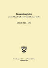 Buchcover Deutsches Familienarchiv. Ein genealogisches Sammelwerk