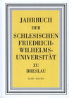 Buchcover Jahrbuch der Schlesischen Friedrich-Wilhelms-Universität zu Breslau / Jahrbuch der Schlesischen Friedrich-Wilhelms-Unive