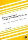 Buchcover Proceedings of the Society of Nutrition Physiology Band 18