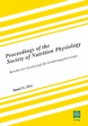 Buchcover Proceedings of the Society of Nutrition Physiology Band 33