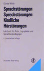Buchcover Sprachstörungen - Sprechstörungen - kindliche Hörstörungen