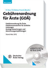 Buchcover Gebührenordnung für Ärzte (GOÄ)