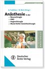 Buchcover Anästhesie bei Operationen an Kopf und Hals