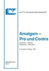 Buchcover Amalgam - Pro und Contra