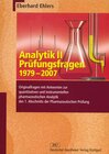 Buchcover Analytik II - Prüfungsfragen 1979-2007