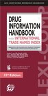 Buchcover Drug Information Handbook with International Trade Names Index