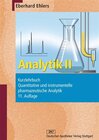 Buchcover Analytik II - Kurzlehrbuch und Prüfungsfragen