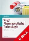 Buchcover Voigt Pharmazeutische Technologie