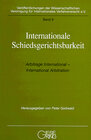 Buchcover Internationale Schiedsgerichtsbarkeit