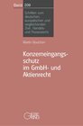 Buchcover Konzerneingangsschutz im GmbH- und Aktienrecht