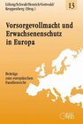 Buchcover Vorsorgevollmacht und Erwachsenenschutz in Europa