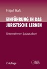 Buchcover Einführung in das juristische Lernen