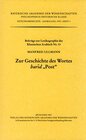 Buchcover Zur Geschichte des Wortes barid "Post"