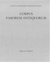 Buchcover Corpus Vasorum Antiquorum Deutschland Bd. 110: Berlin Band 20