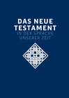 Buchcover Das neue Testament. Übertragen in die Sprache unserer Zeit. Blaue Ausgabe