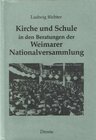 Buchcover Kirche und Schule in den Beratungen der Weimarer Nationalversammlung