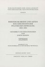 Buchcover Rheinische Briefe und Akten zur Geschichte der politischen Bewegung 1830-1850