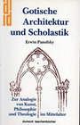 Buchcover Gotische Architektur und Scholastik