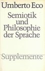 Buchcover Semiotik und Philosophie der Sprache