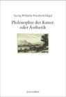 Buchcover Philosophie der Kunst oder Ästhetik