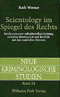 Buchcover Scientology im Spiegel des Rechts