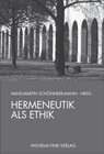 Buchcover Hermeneutik als Ethik