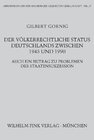 Buchcover Der völkerrechtliche Status Deutschlands zwischen 1945 und 1990