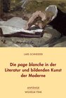 Buchcover Die page blanche in der Literatur und bildenden Kunst der Moderne