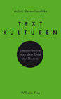 Buchcover Textkulturen