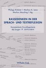 Buchcover Rassedenken in der Sprach- und Textreflexion