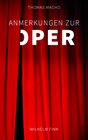 Buchcover Anmerkungen zur Oper