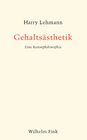 Buchcover Gehaltsästhetik