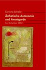 Buchcover Ästhetische Autonomie und Avantgarde