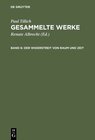 Buchcover Paul Tillich: Gesammelte Werke / Der Widerstreit von Raum und Zeit