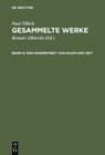 Buchcover Paul Tillich: Gesammelte Werke / Der Widerstreit von Raum und Zeit