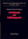 Buchcover Arbeitskampf- und Schlichtungsrecht