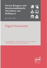Buchcover Digital Humanities / Forum Exegese und Hochschuldidaktik: Verstehen von Anfang an (VvAa)
