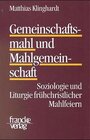 Buchcover Gemeinschaftsmahl und Mahlgemeinschaft