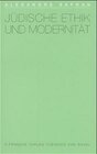Buchcover Jüdische Ethik und Modernität