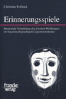 Buchcover Erinnerungsspiele