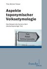 Buchcover Aspekte toponymischer VolkSetymologie