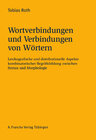 Buchcover Wortverbindungen und Verbindungen von Wörtern