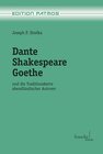 Buchcover Dante – Shakespeare – Goethe