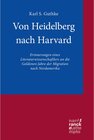 Buchcover Von Heidelberg nach Harvard